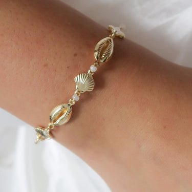 Gold Seashells Bracelet
